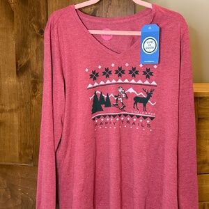 Happy Trails Life Is Good Long Sleeve Shirt - NWT